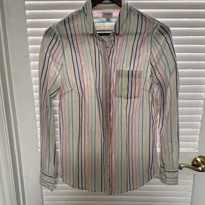 J. Crew Woman’s Shirt with Multicolor Stripes